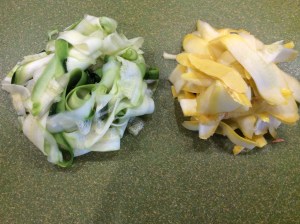 Zucchini and Squash Ribbons