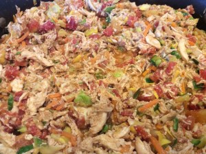 Chicken Mixture, Sauteing