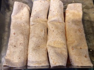Roll up tortillas