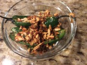 pepper/cashew mixture