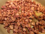 Andouille Sausage browning