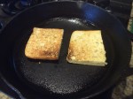 Focaccia bread grilling