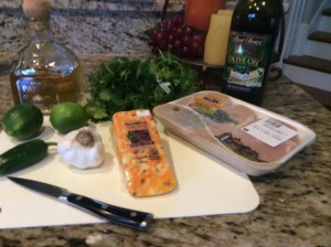 Your ingredients...I didn't realize I used a top shelf tequila until Jeff scolded me..ha, ha!