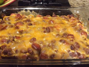 Chili Cheese Dog Casserole
