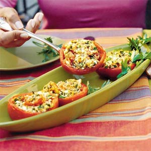 Feta Stuffed Tomatoes by Southern Living