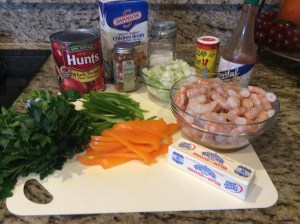 My ingredients ready to go!