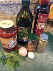 Ingredients for the Sauce