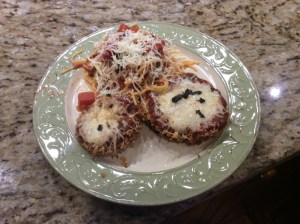 The pasta dish used as a side with Eggplant Parmesan