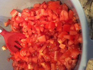 Salted Tomatoes resting
