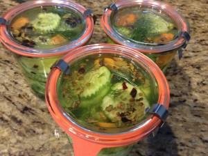 Place lid over your peppers