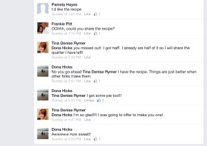 The second half of the Facebook message