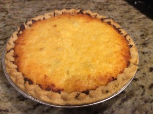 Out of the oven...look at that yummy cheese topping!