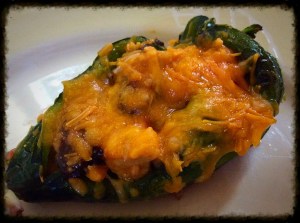 Chicken and Vegetable Stuffed Poblanos