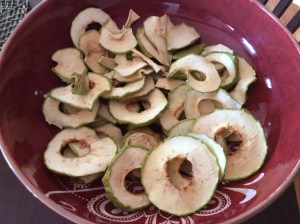 My apple chips...I eat these like potato chips...so much healthier!