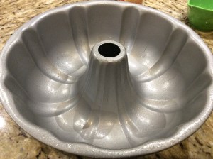 greased bundt pan