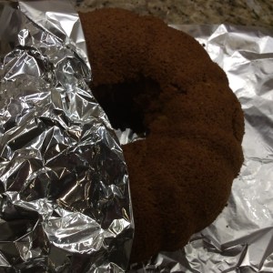 Turn upside down on a piece of foil