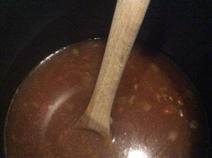 Add in onions, celery, and lentils