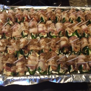 Brown sugar covered poppers