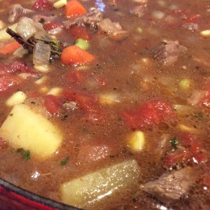 This is what it looked like after about 2 hours of cooking...getting there but still needs to cook and thicken a  couple of more hours