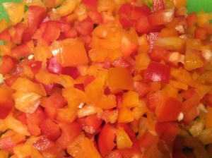 Chop up the tops so you use all the pepper and don't waste a bit