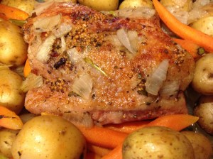 Corned Beef with Potatoes and Carrots