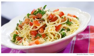 Katherine Heigl's Brie Tomato Pasta