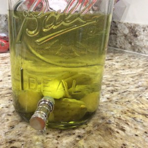 Homemade Dill Pickle Infused Vodka