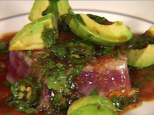 Pan-Seared Tuna with Avocado Soy, Ginger, and Lime...a Tyler Florence recipe