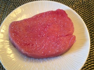 One beautiful piece of tuna from The Shrimp Dock in Farragut